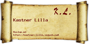 Kastner Lilla névjegykártya